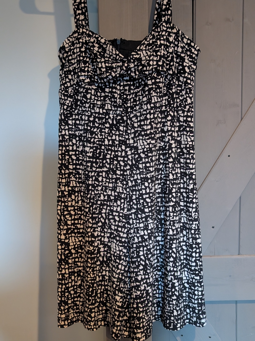 Madison Leigh Black and White Printed Romper